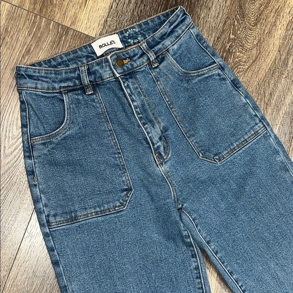 ROLLA'S Blue Flare & Wide Leg Jeans - Picture 9 of 13